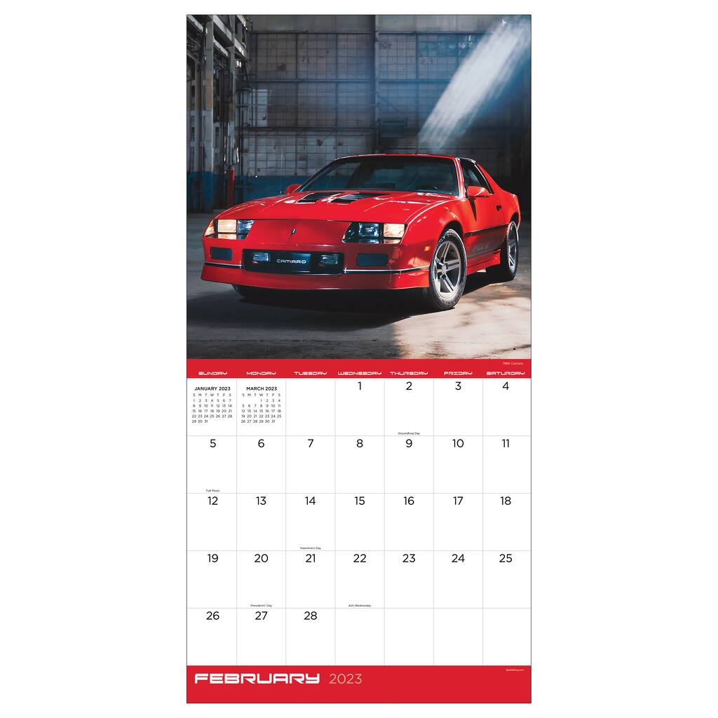 2023 Camaro Wall Calendar Michaels